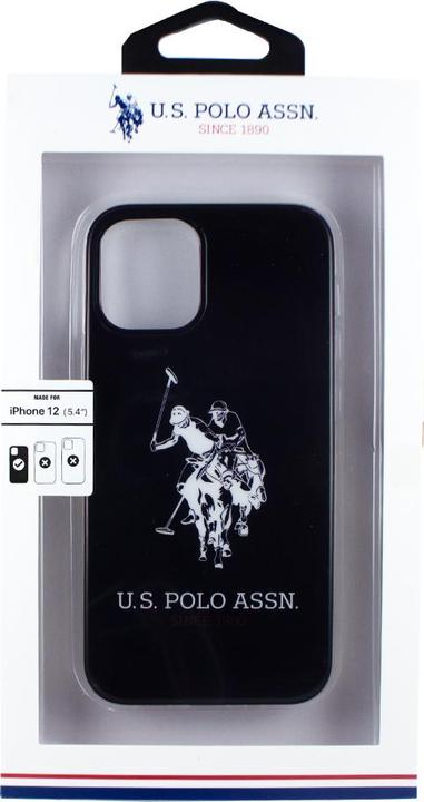 Produktbild U.S. Polo US Polo USHCP12STPUHRBK iPhone 12 Mini 5.4 "Black / Black Glossy Large Logo (Apple iPhone 12 mini)