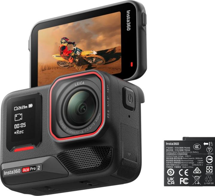 Actual product image Insta360 Ace Pro 2 Standard Battery Bundle (30p, Bluetooth, Wi-Fi)