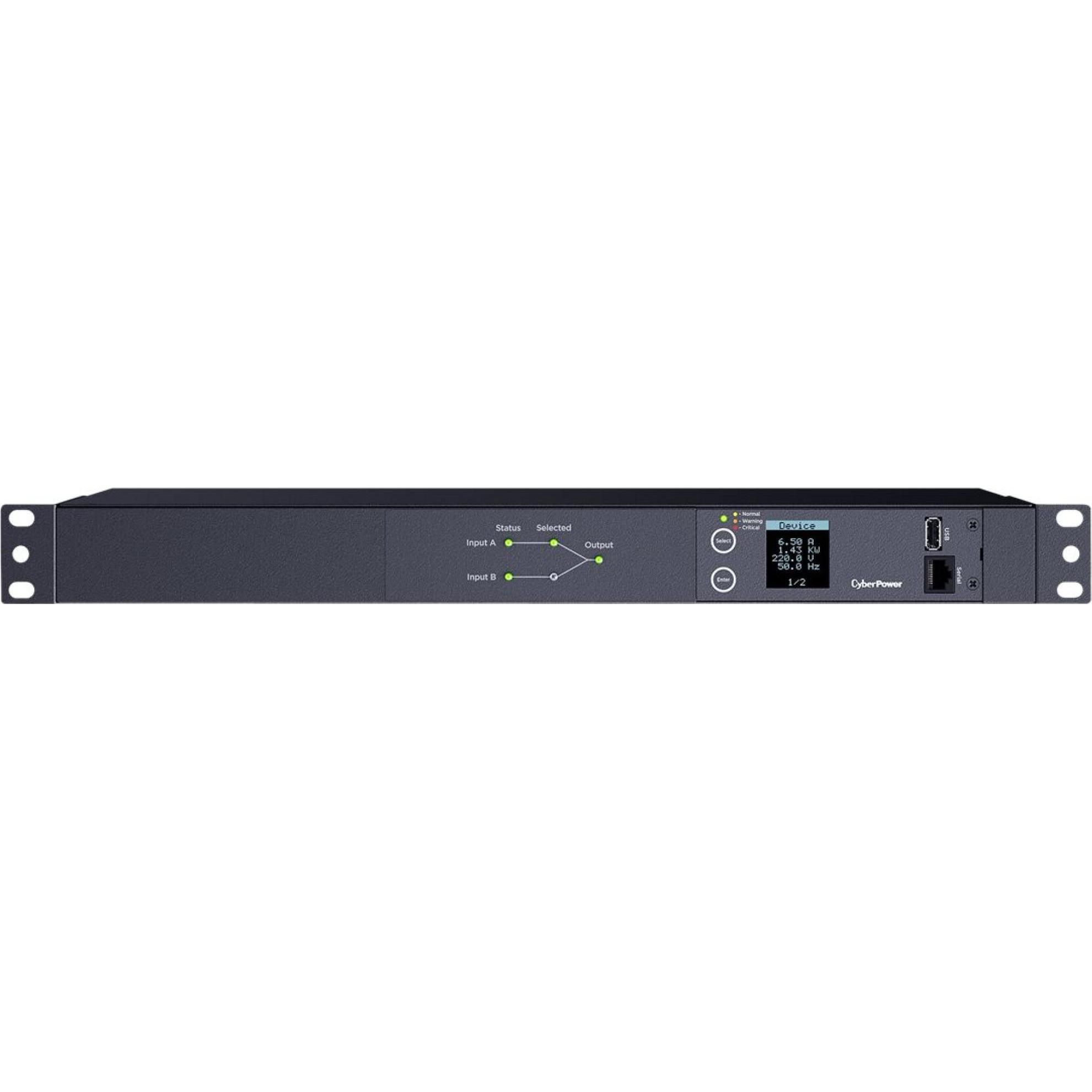 Thumbnail - Cyberpower PDU ATS Switch 2xIEC-C19 8xIEC-C13, USV Zubehör
