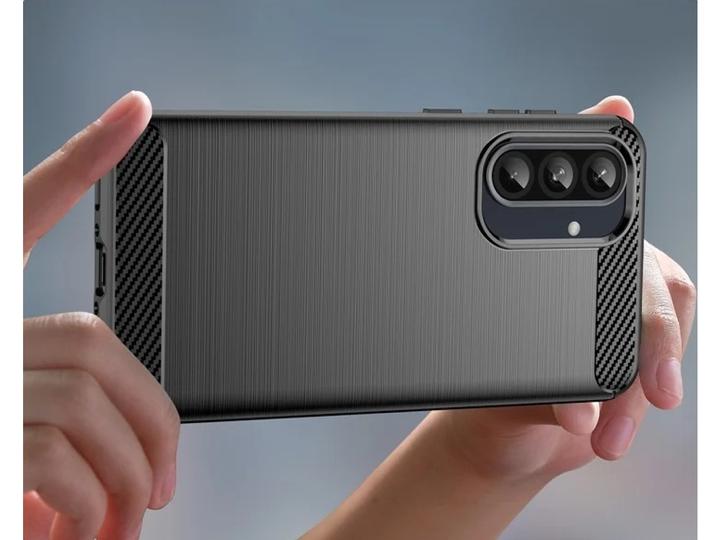 Actual product image Screenguard Carbon Brushed Soft TPU cover (Samsung Galaxy A56)