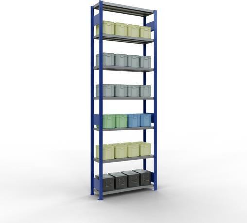 Actual product image Schulte Lagertechnik MULTIplus330 basic racking system with length ledgers