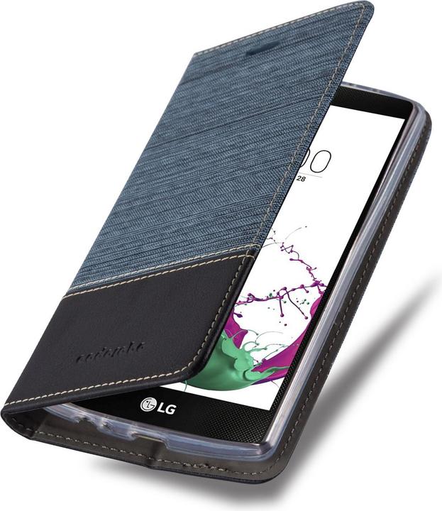Produktbild Cadorabo Book Jeans Optik Cover (LG G4, Motorola Moto G4 Plus)