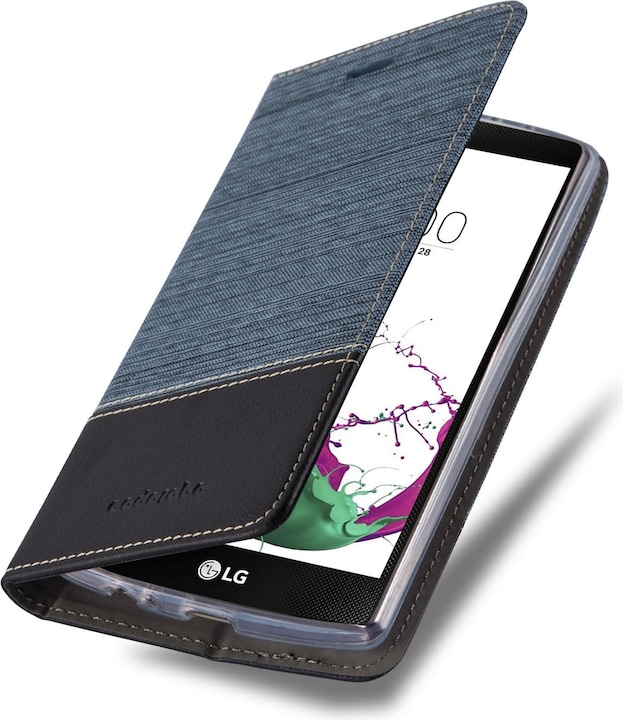 Produktbild Cadorabo Book Jeans Optik Cover (LG G4, Motorola Moto G4 Plus)