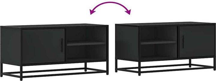 Actual product image vidaXL TV cabinet Lowboard TV cabinet TV table Wood-based material Metal (80 x 34.5 x 40 cm)