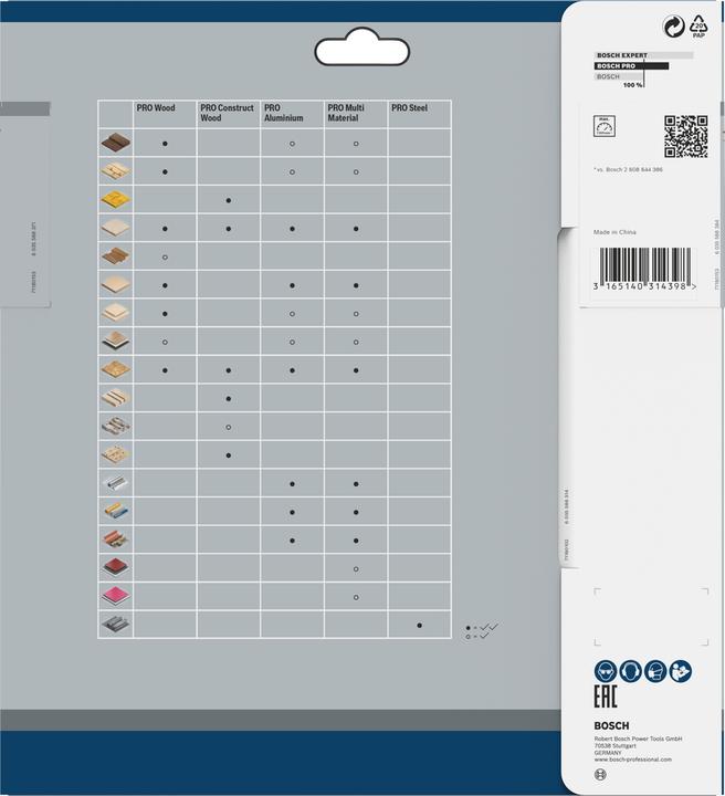 Produktbild Bosch Professional Zubehör PRO Wood Kreissägeblatt, 210 x 2 x 30 mm