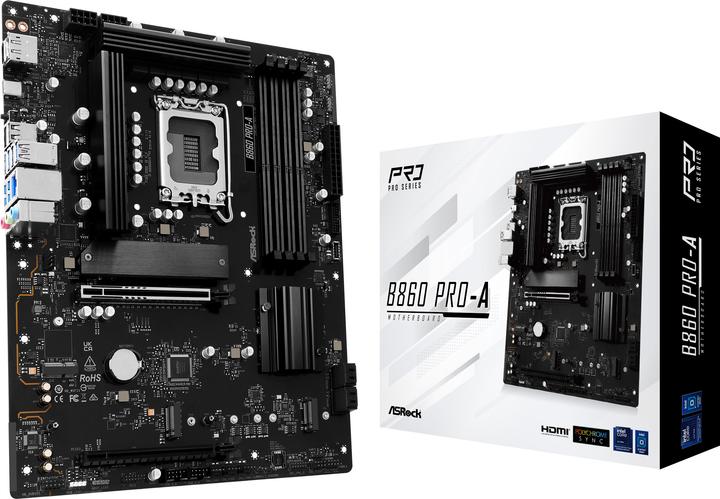Actual product image AsRock B860 Pro-A DDR5 Intel S retail (LGA 1851, Intel B860, ATX)