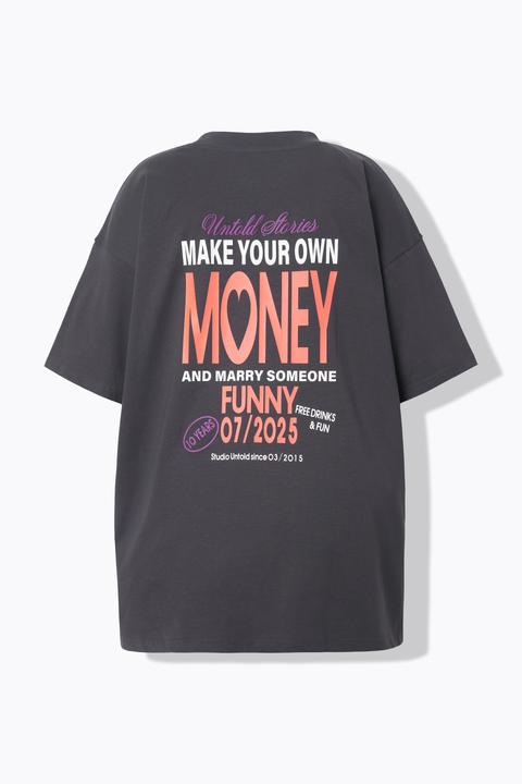 Produktbild Studio Untold T-Shirt, oversized, Writing-Print (56)