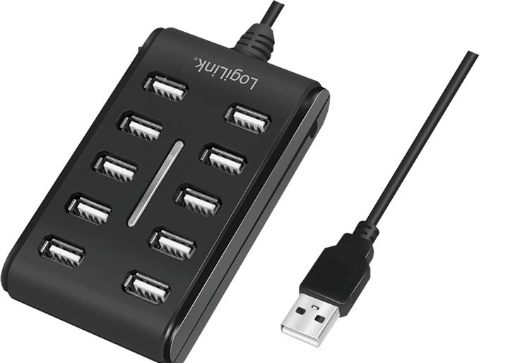 Immagine prodotto LogiLink UA0129 (USB-A, 10 porte)
