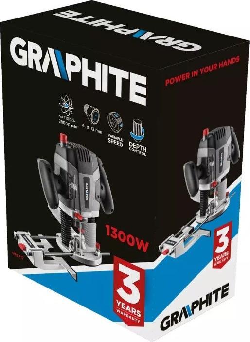 Produktbild Graphite Graphit Graphit 59G717 1300-W-Fräsmaschine