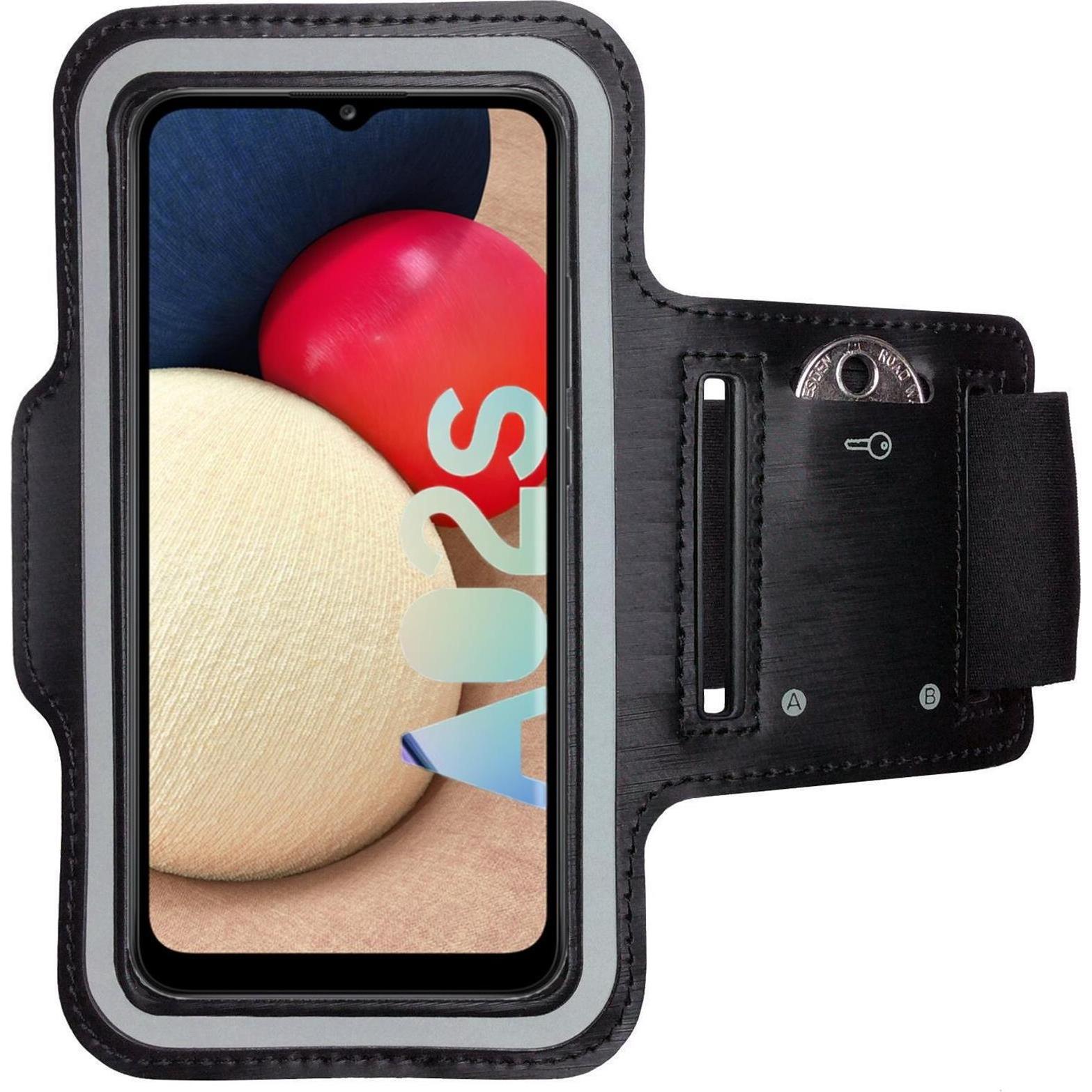 CoverKingz Sportarmband für Samsung Galaxy A02s, Smartphone Sportarmband, Schwarz