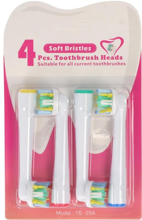 Actual product image AccuCell Toothbrush head Deep Cleaning Brush for Oral-B electric toothbrushes, 4 pieces (4 x)