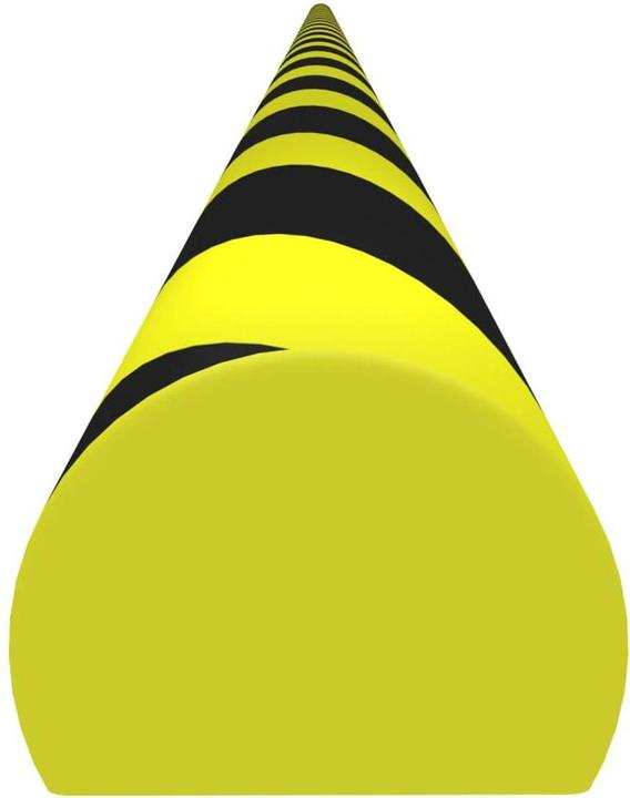 Actual product image vidaXL Kantenschoner Gelb & Schwarz 4x3x100 cm PU,Farbe: Gelb und