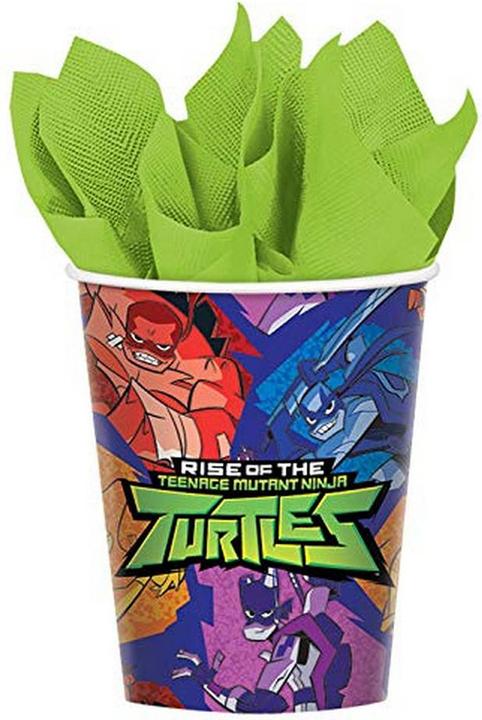 Produktbild Amscan Party Becher Half Shell Heroes Papier 8erPack (8 x)