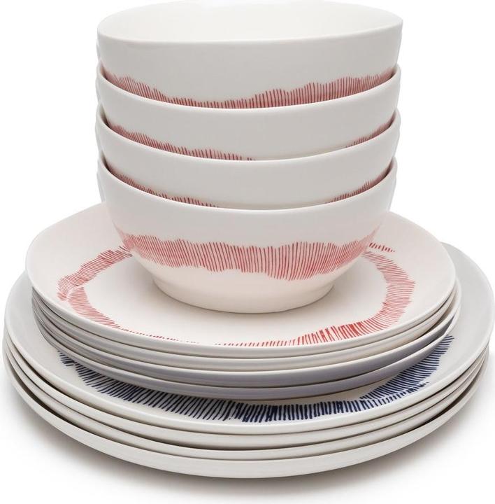 Actual product image Serax White Stripes Feast Set (12 pcs.)