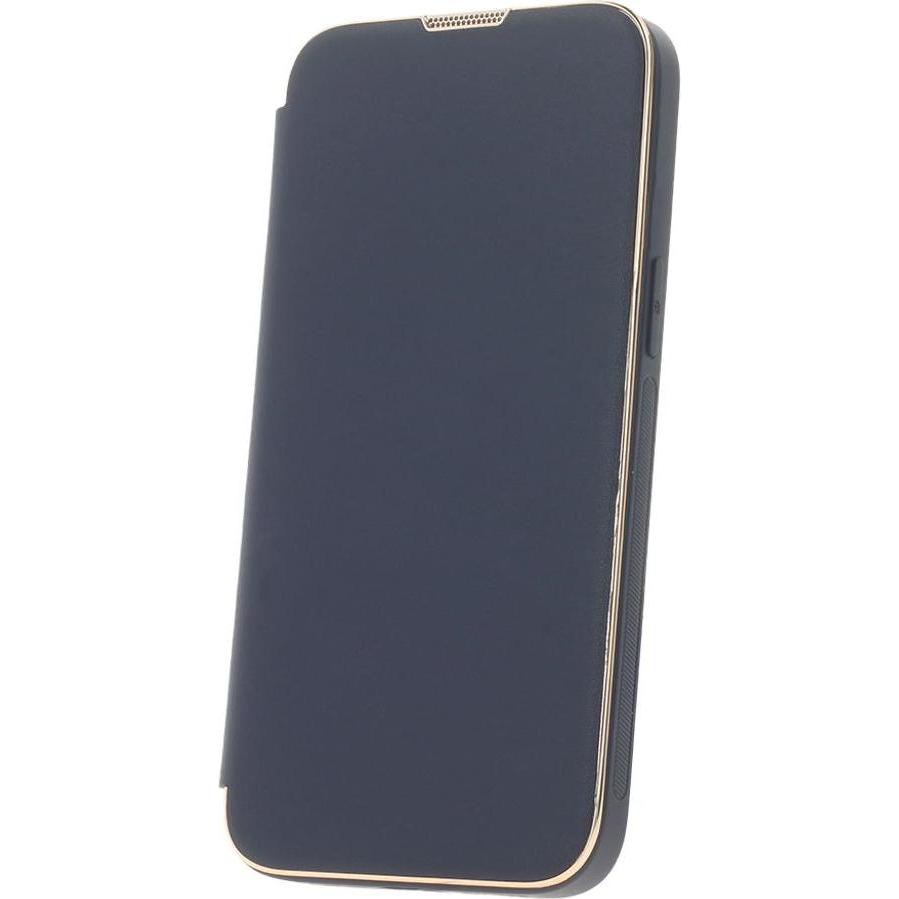 OEM Smart Gold Frame Mag Hülle für iPhone 13 / 14 6,1" navy blau (Apple iPhone 13), Smartphone Hülle, Blau