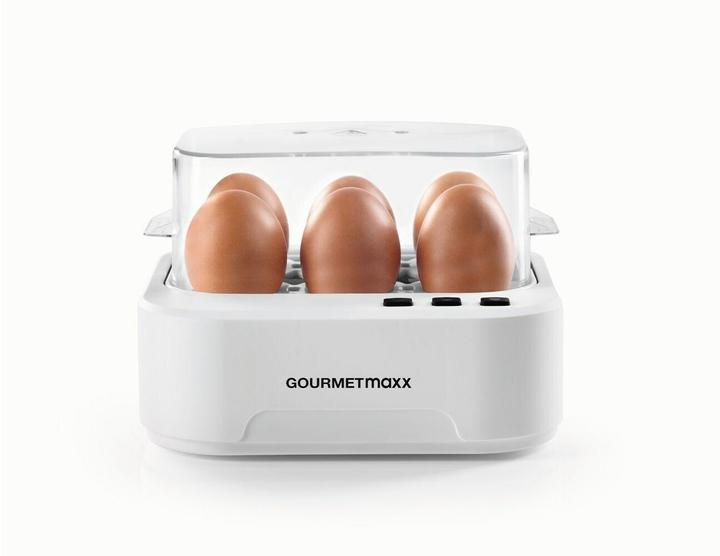 Produktbild Gourmetmaxx Eierkocher Weiss, Automatische Temperaturkontrolle: Keine
