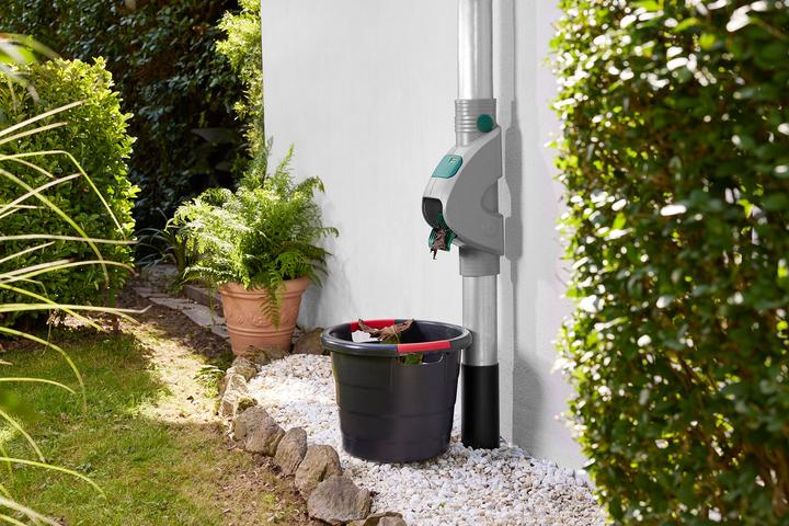 Image du produit Garantia Filtre de tuyau de descente RAINUS DN 80|100 gris avec élément filtrant