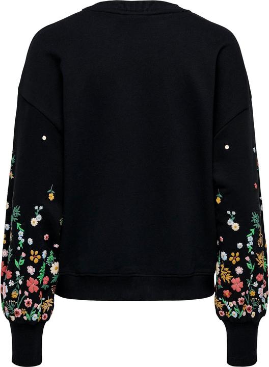 Produktbild Only Normal geschnitten Rundhals Gerippte Ärmelbündchen Tief angesetzte Schulter Sweatshirt Sweatshirt (XS)