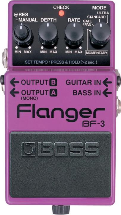 Actual product image BOSS (Electronics) BF-3 effects pedal Expression pedal Black, Purple (Bass, Guitar, Keyboard)