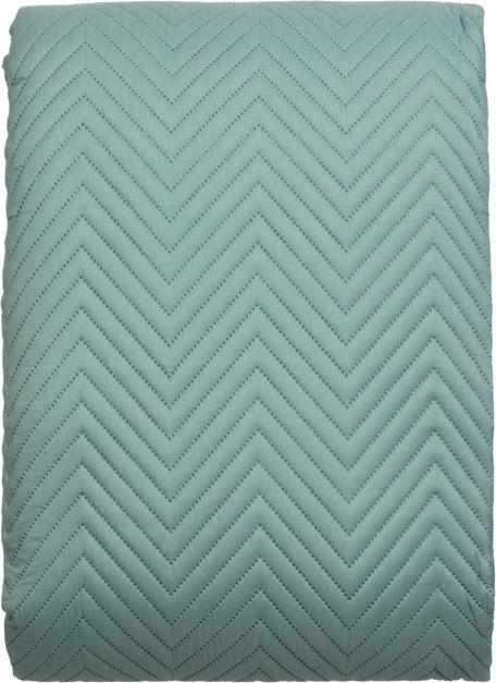 Actual product image Domoletti BEDSPREAD MICRO 220X220 CM HERRING AQUA (220 x 220 cm)