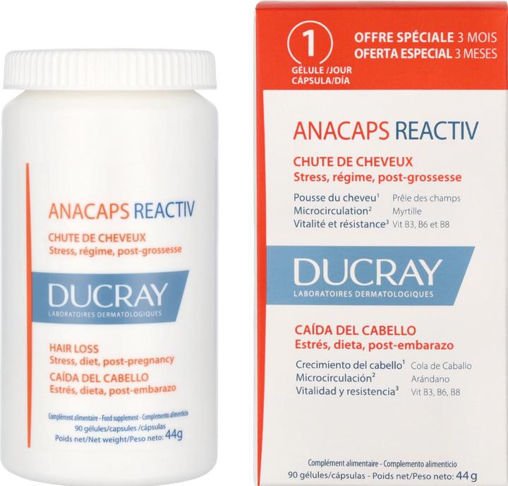 Produktbild Ducray Anacaps Reactiv (90 Stück, Kapseln, 83 g)