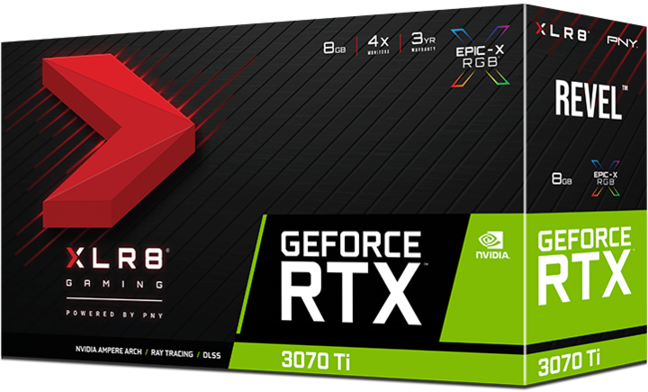 Produktbild PNY RTX 3070 Ti XLR8 Gaming Revel Edition (8 GB)