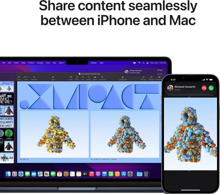 Produktbild Apple MacBook Air – 2022 (13.60", 512 GB, 16 GB, DE, M2)