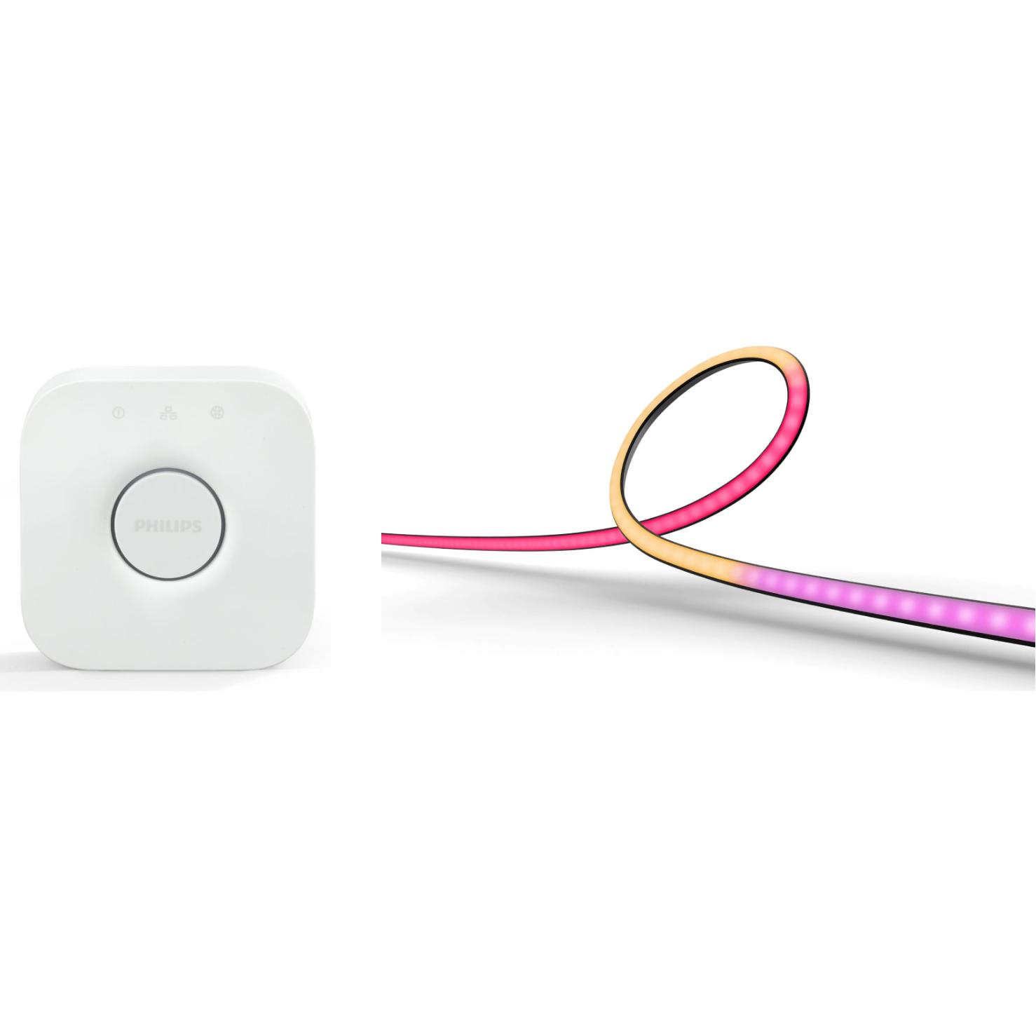 Philips Hue, Striscia LED, Play Gradient incl. Ponte (Multicolore, 116.50 cm, Interno)