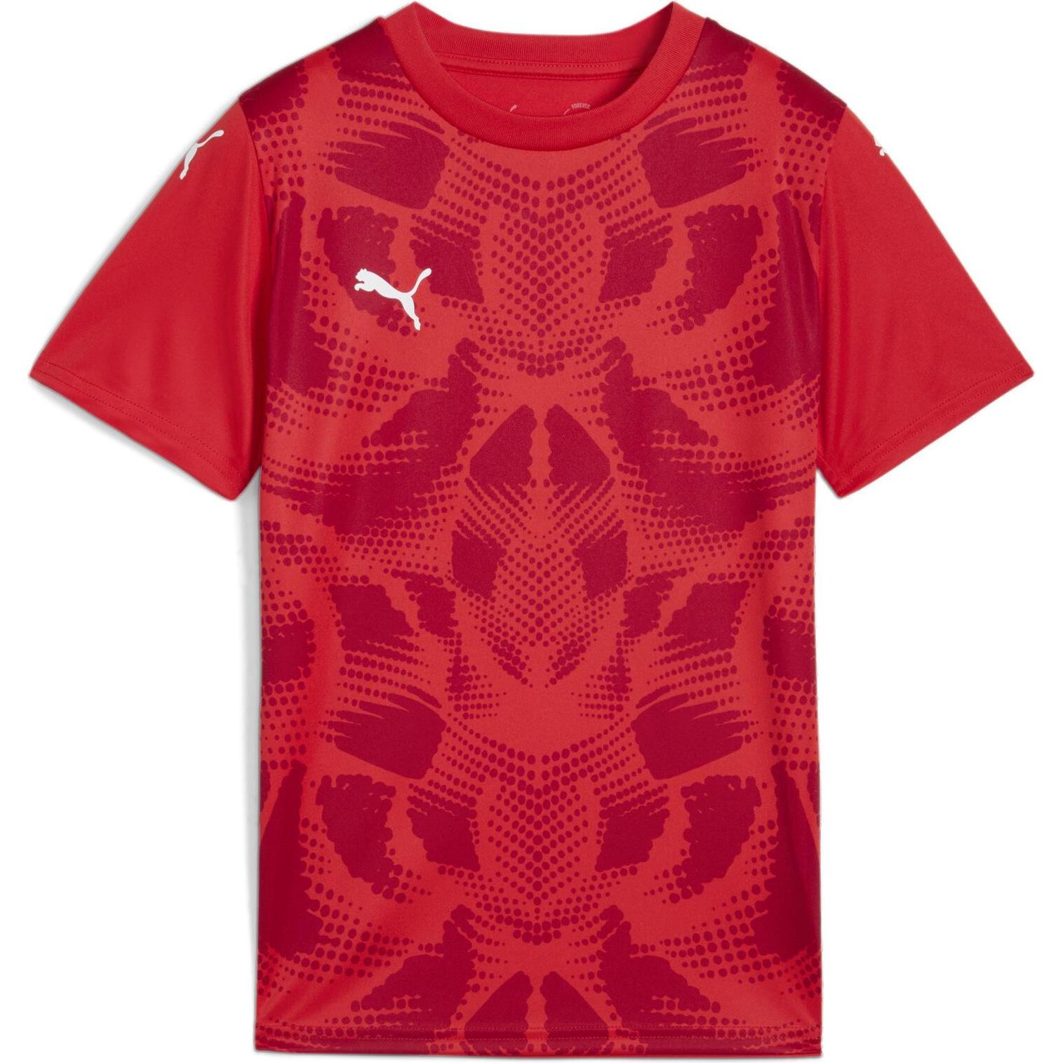 Puma, Jungen, Sportshirt, teamULTIMATE Jersey Jr (116), Rot, 116