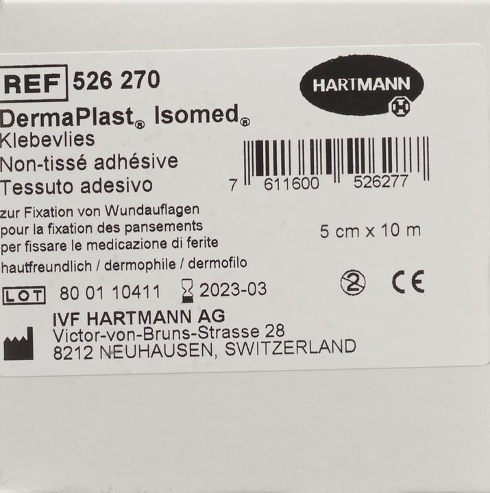 Produktbild DermaPlast Klebevlies 5cmx10m weiss (1 x)