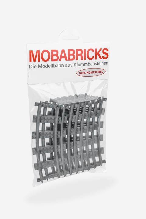 Actual product image Mobabricks R56 curved rails - 8 pieces