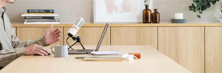 Actual product image Yamaha Microphone YCM01U White, Type: Single microphone, Construction