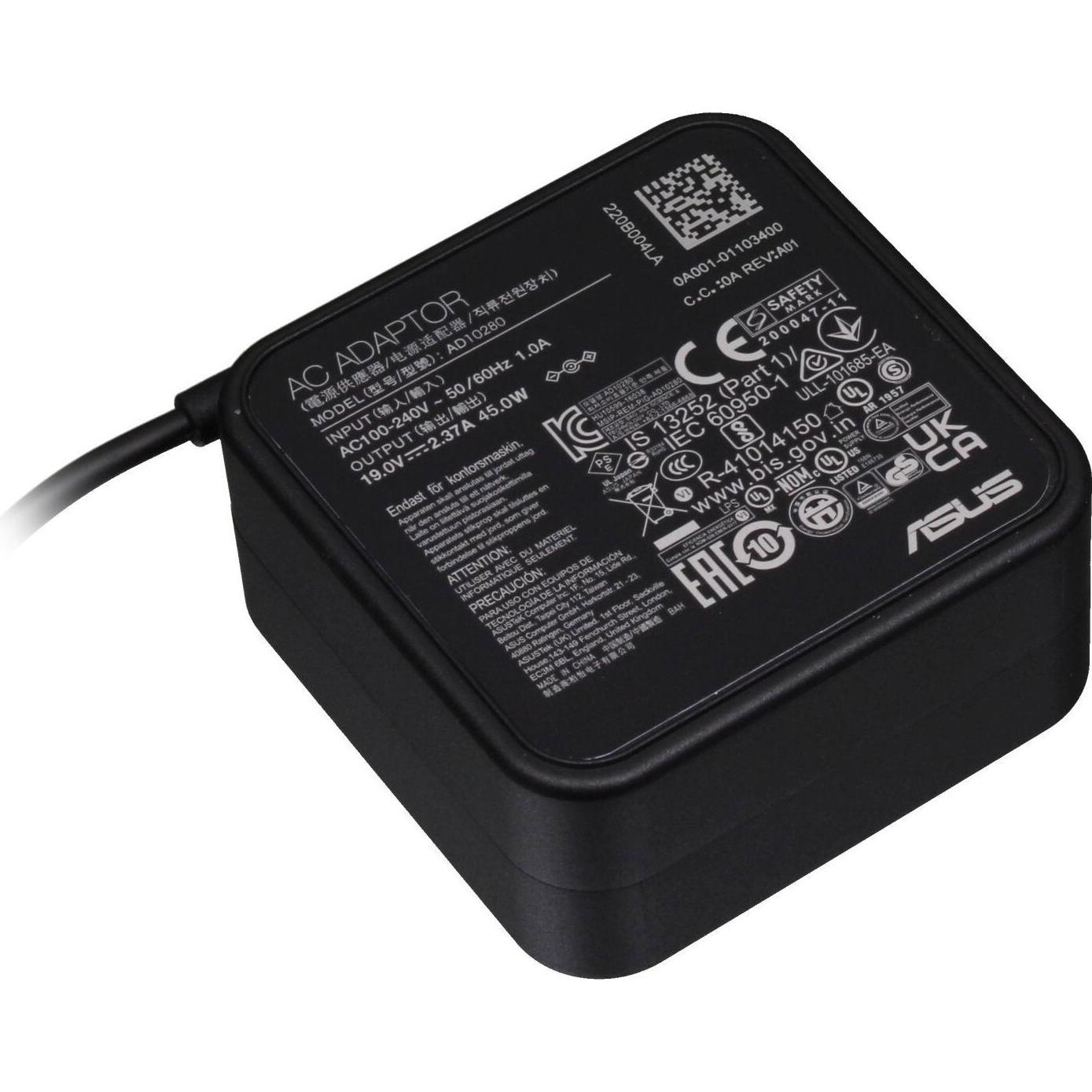 ASUS 0A001-01107300 (45 W), Notebook Netzteil, Schwarz