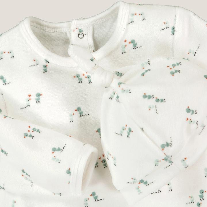 Actual product image La Redoute Collections Romper suit and cap set (86, 92)