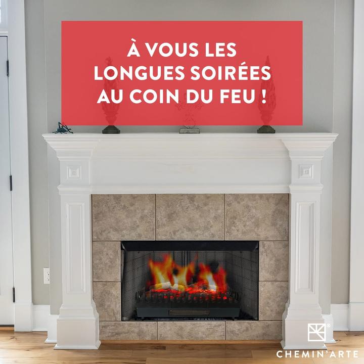Actual product image Chemin'Arte Electric Fireplace with Flame Effect