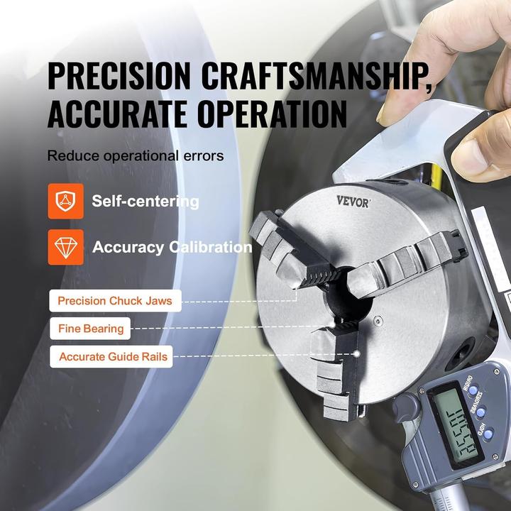 Image du produit Vevor Morsetto Autocentrante per Tornio K11-160
