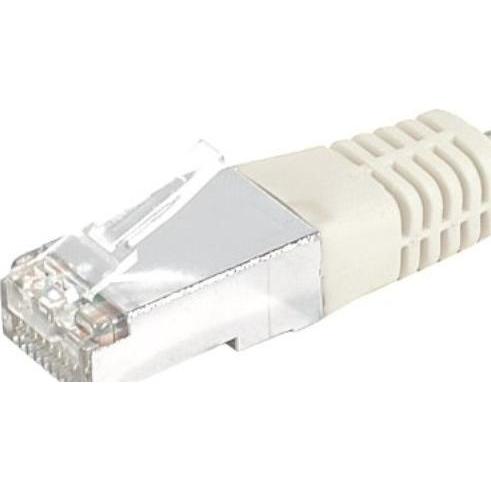 Exertis Connect Patchkabel S/FTP, PiMF, CAT.6, grau, 15,0 m Patchkabel mit besonders schmalem Knickschutz (S/FTP, CAT6, ...