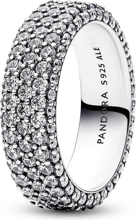 Immagine prodotto Pandora Anello senza tempo con pavé a tre file (52, 925 Argento)