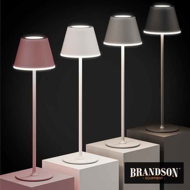 Image du produit Brandson LED Tischleuchte mit Akku, Kabellos, Touch, dimmbar, aus Metal, Dimmfunktion, Schreibtischlampe