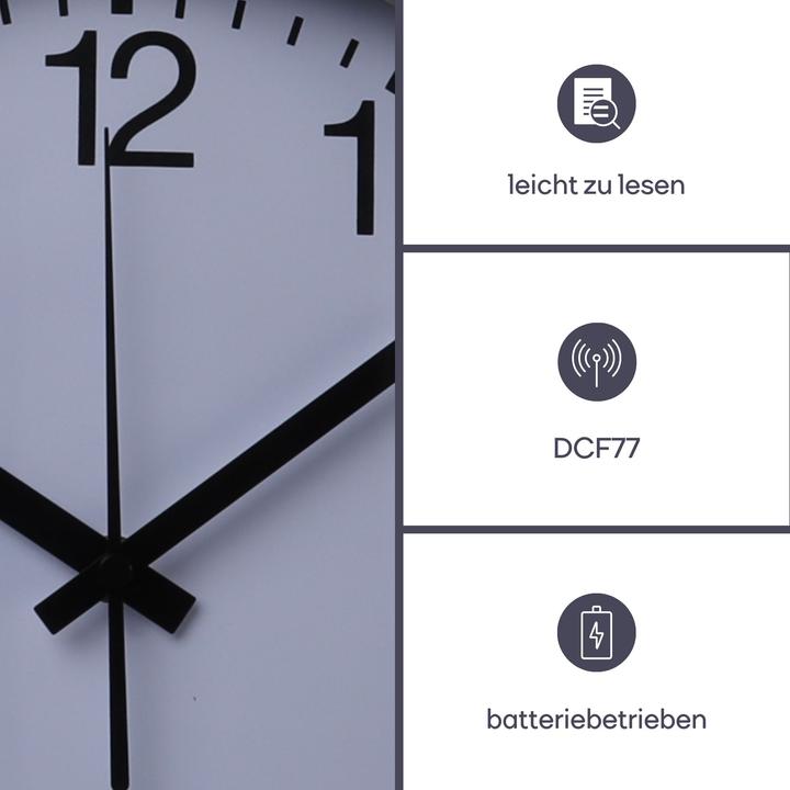 Produktbild Perel Wanduhr (40 cm)
