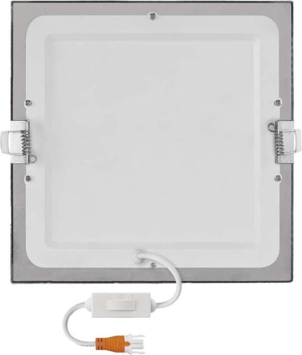 Produktbild Emos LED-Einbauleuchte NEXXO, quadratisch, silber, 18W, mit Change CCT (1600 lm)