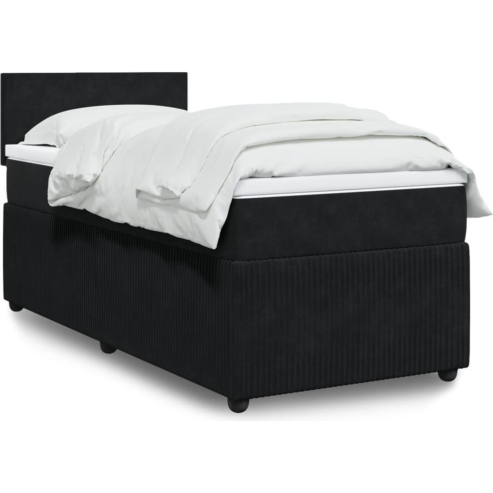 VidaXL, Bett, Bo x springbett mit Matratze 120 x 190 cm Samt (120 x 190 cm)