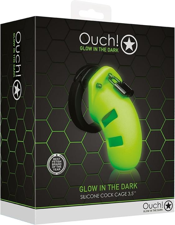 Image du produit Ouch! Model 20 Cock Cage - 3,5" - GitD/Black