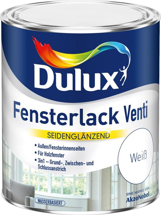 Produktbild Dulux Fensterlack Venti seidenglanz (Weiss, 0.75 l)