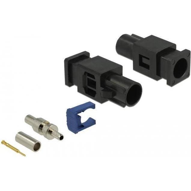 Thumbnail - Delock RF-Anschluss, Elektronikkabel + Stecker, Schwarz