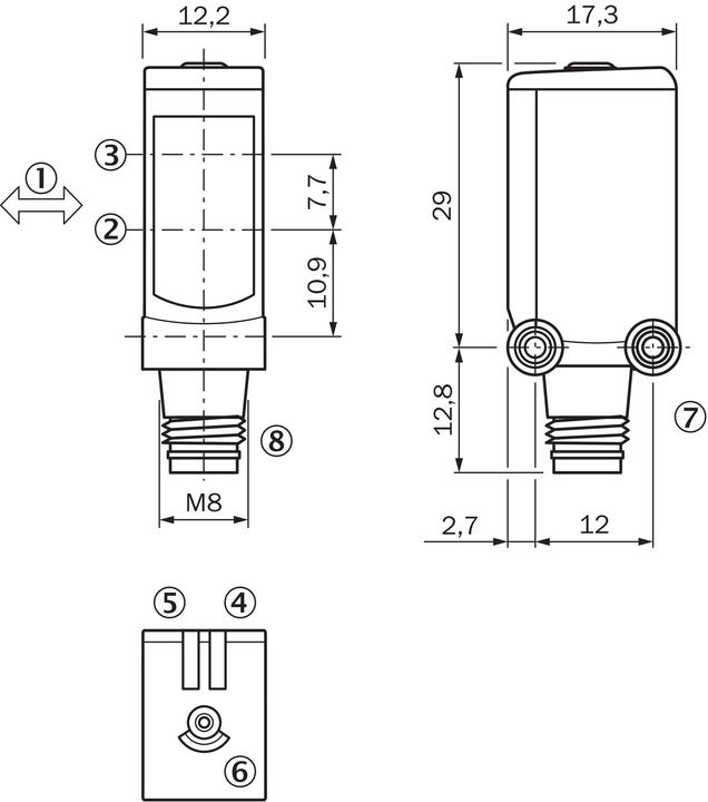 Actual product image Sick Miniature photoelectric sensor