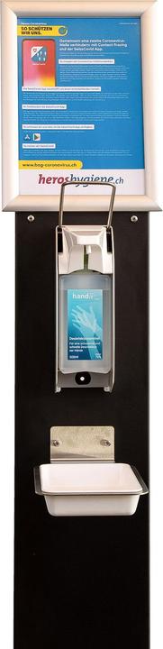 Image du produit Heroshygiene Desinfektionssäule mit manuellem Desinfektionsmittelspender