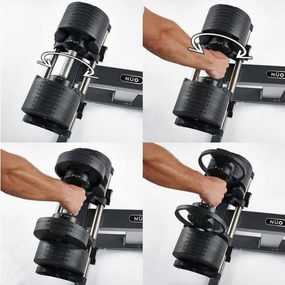 Actual product image ATX Nüobell compact dumbbell 2-32kg (1 x 2 kg - 32 kg)