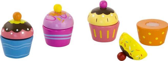 Besttoy Cupcakes - made of wood - 4 pieces