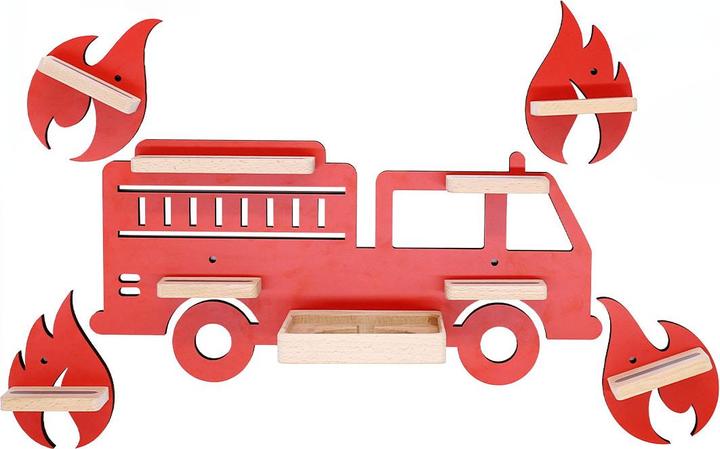 VCM Regal Feuerwehr Kinder Toniebox Tonies (47 x 19 x 48 cm)